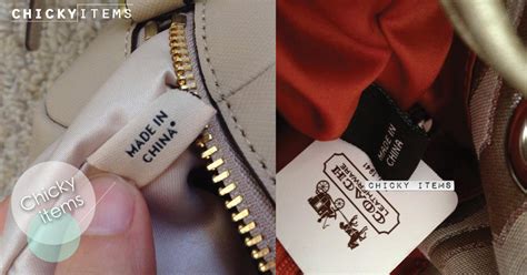 does coach have a made in china tag
